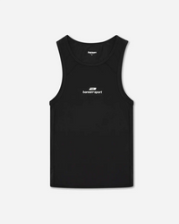 Wmns Stretch Racer Tank Top - Black Onyx fra Bareen