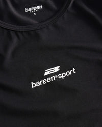 Wmns Stretch Racer Tank Top - Black Onyx fra Bareen