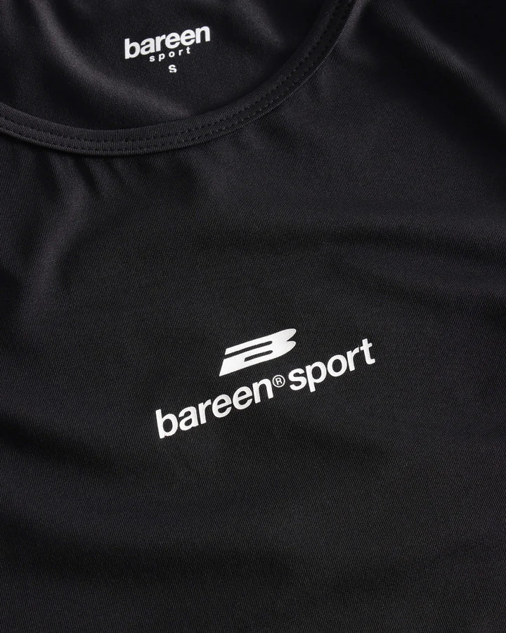 Wmns Stretch Racer Tank Top - Black Onyx fra Bareen