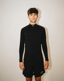 Men's Mock Neck Base Layer - Black Onyx fra Bareen