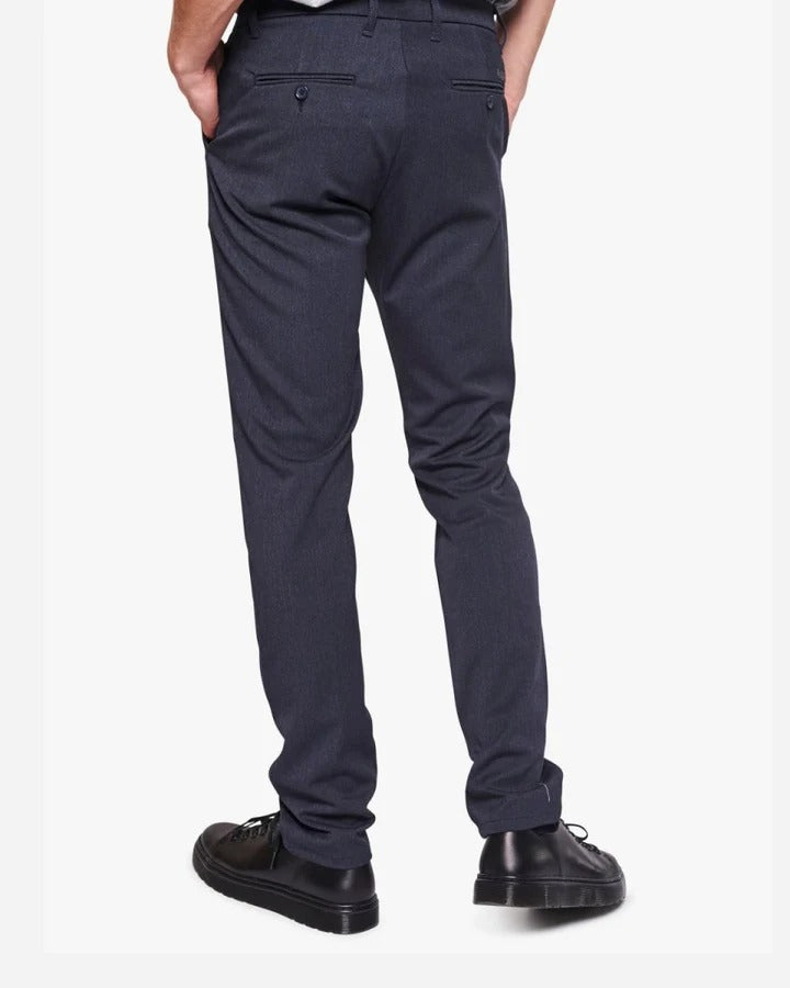 Steffen Mel. Pant Recycled - Navy Melange
