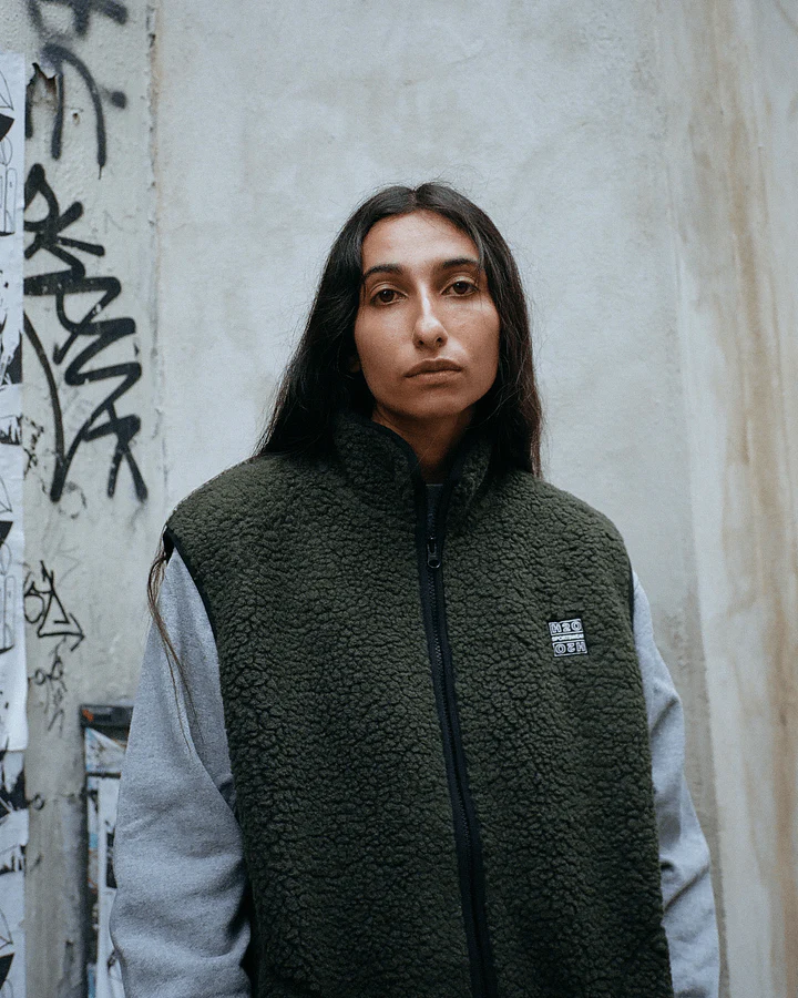 Langli Pile Waist Coat - Army