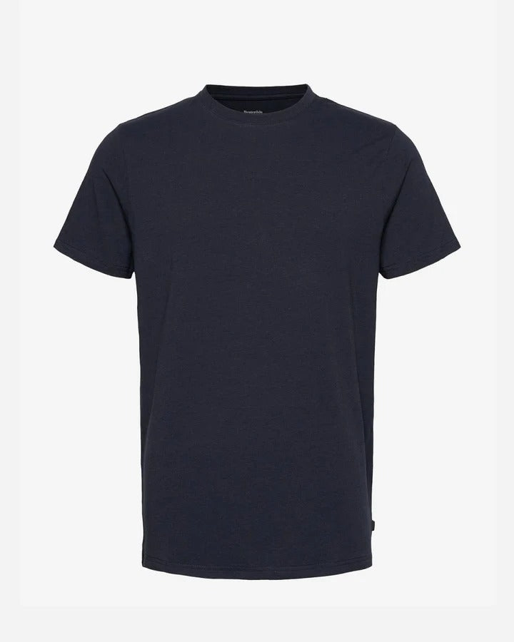 Bamboo R-Neck Tee - Navy