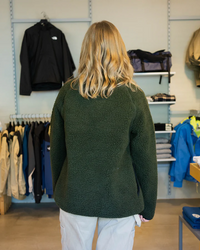 Langli Hooded Pile Jacket - Army