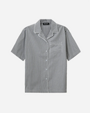 Rønne Essential Pajamas Shirt - Black_White Stripe