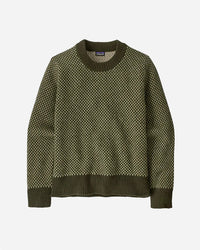 W's Recycled Wool-Blend Crewneck Sweater - Ridge _ Pine Needle Green