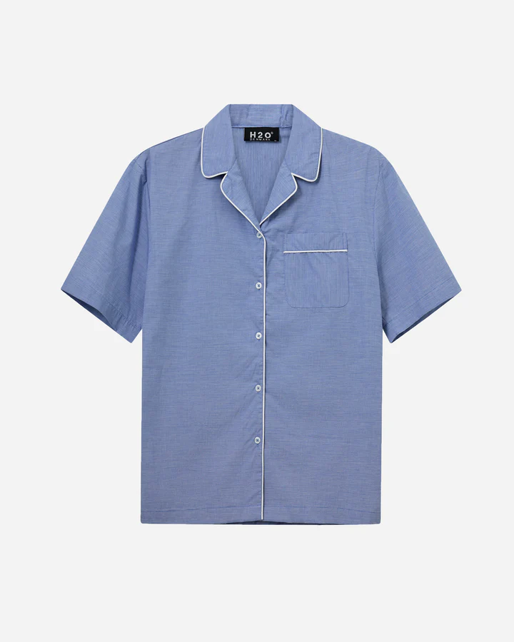 Rønne Essential Pajamas Shirt - Blue