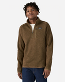 M's Better Sweater 1_4 Zip - Coriander Brown