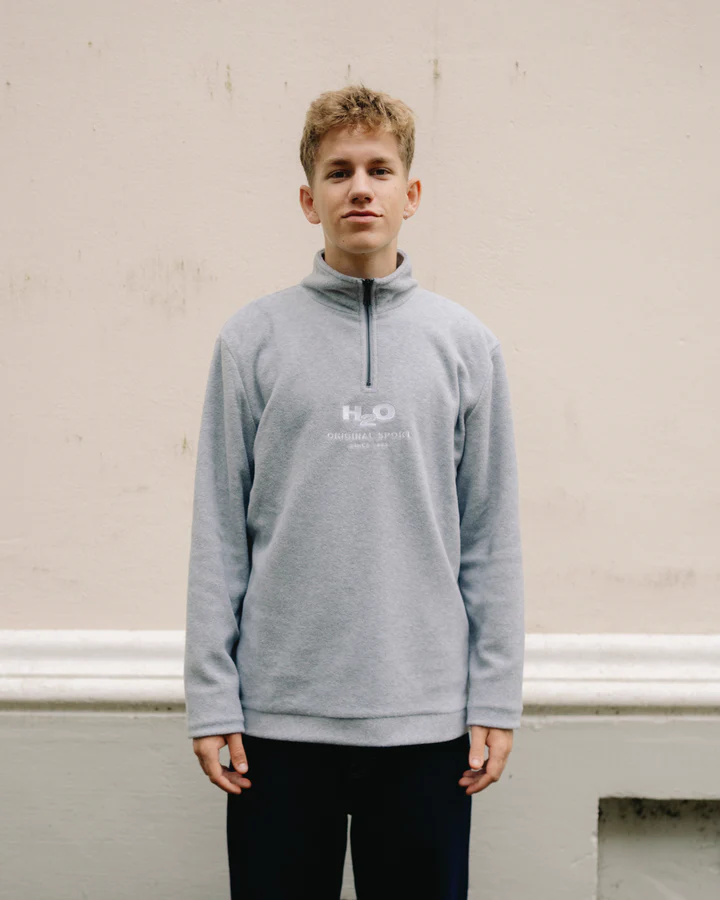 Blåvand Fleece Half Zip - Lt. Grey Mel